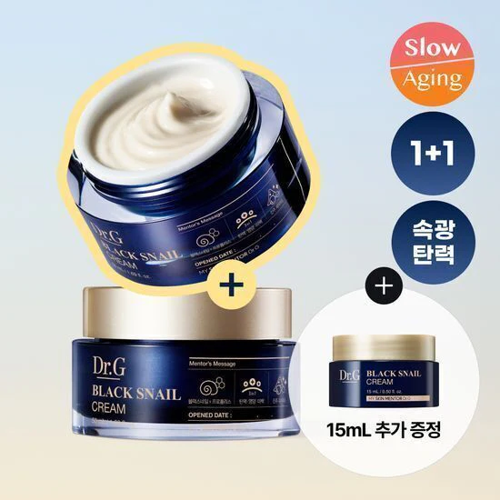 Dr.G BLACK SNAIL CREAM 50ml 1+1 EVENT(+15ml gift)