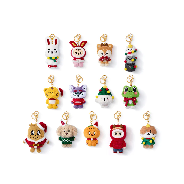 [2ND PRE-ORDER] SEVENTEEN - HOLIDAY WITH MINITEEN OFFICIAL MD PLUSH KEYRING